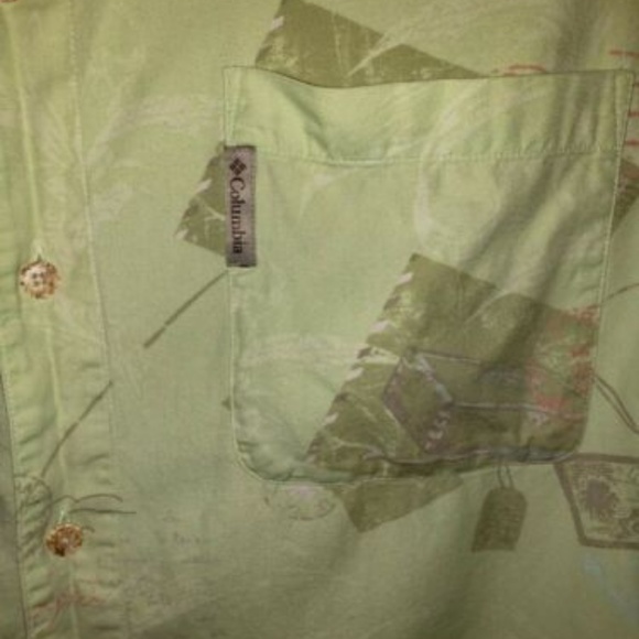 Columbia River Lodge Green Patterned Button Down - Picture 3 of 6